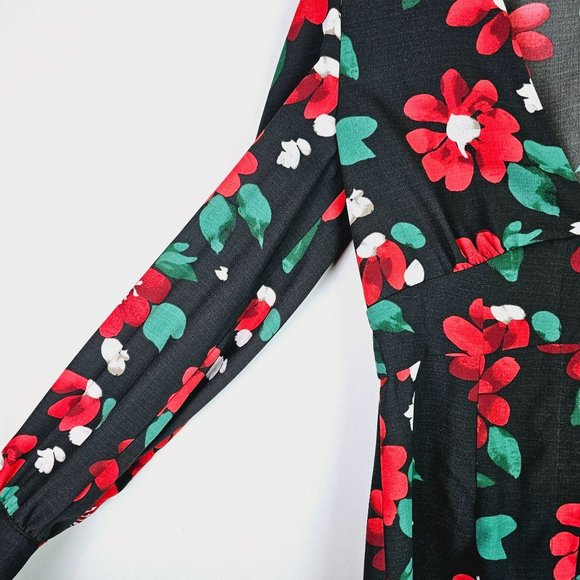 Urban Outfitters UO Michelle Plunging Long Sleeve Mini Dress, M, NWOT - Picture 7 of 14